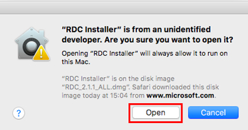 microsoft download for mac unidentified developer